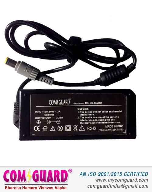 Comguard Compatible Adapter with Lenovo 20V /3.25 Amp 